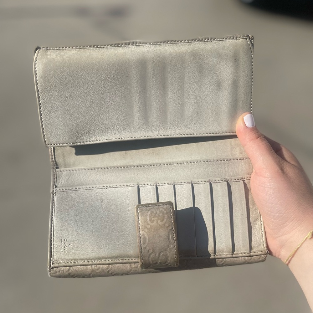 Gucci RARE Vintage Authentic Two-Sides Long Wallet - Picture 7 of 7